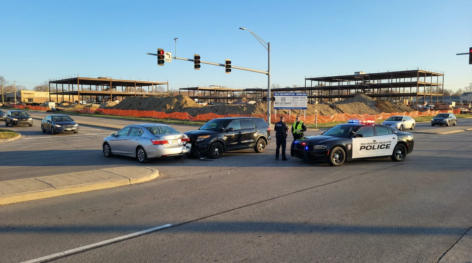 Richmond Town Square and the Wilson Mills Road corridor in Richmond Heights, Ohio