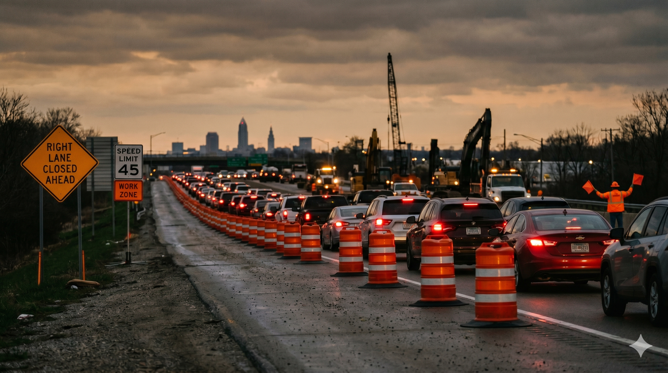 Cleveland Work Zone Accidents: Driver Rights During Ohio's 2026 Construction Season