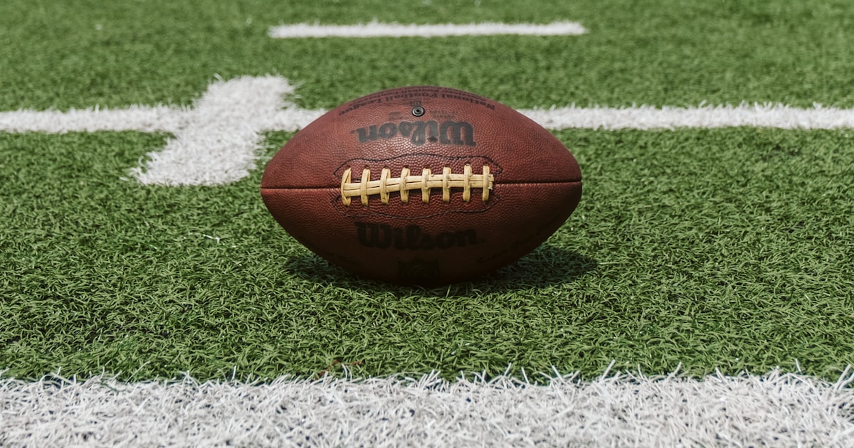 A youth football helmet, a reminder of Ohio concussion safety rules for young athletes