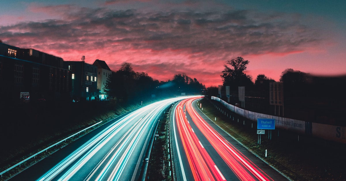 An Ohio highway at dusk during the summer travel season, when fatal crashes rise