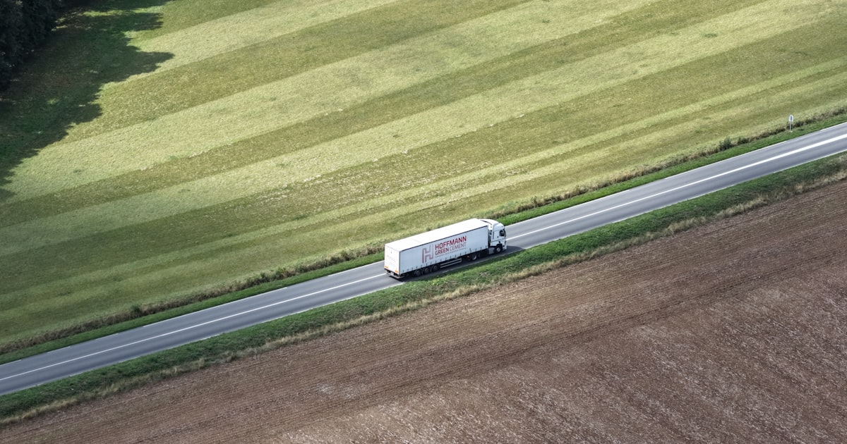 Heavy freight traffic on an Ohio interstate during late summer