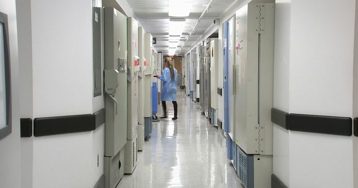 An empty hospital hallway during a quiet shift, when a sudden system outage can turn dangerous